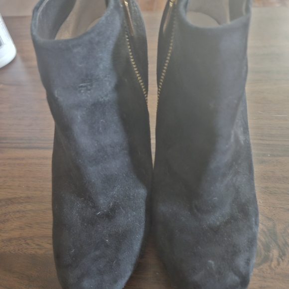 Michael Kors Black Suede Ankle Booties - Picture 1 of 4